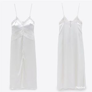Zara TRF satin slip dress size medium